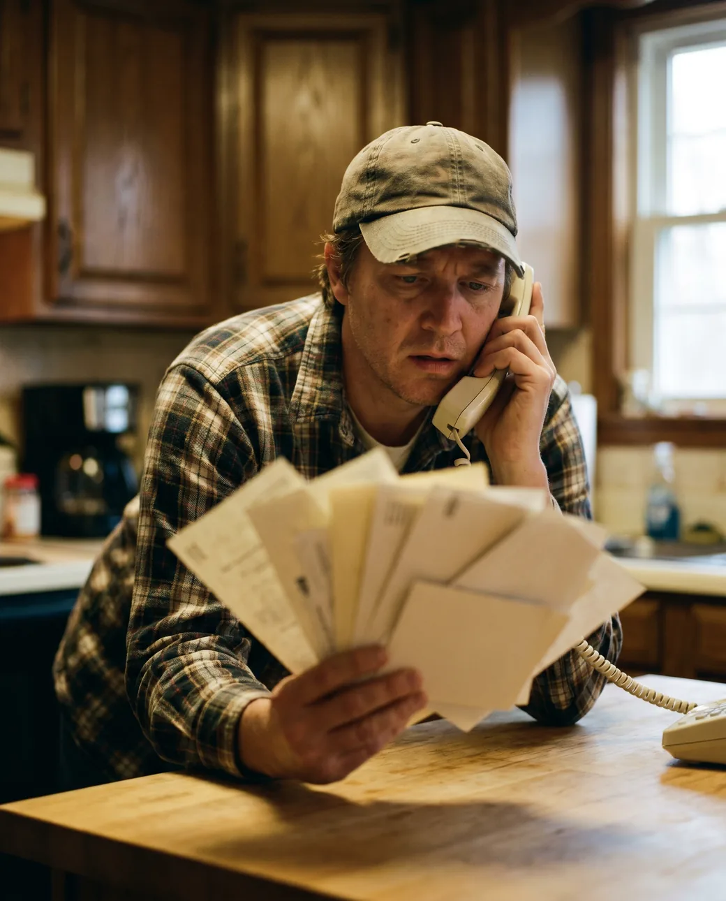 An East Texas homeowner on the phone juggling quotes from several different contractors